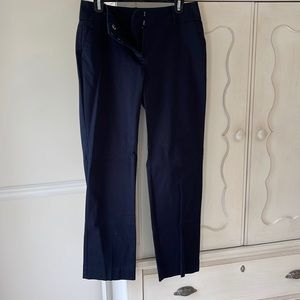 Ann Taylor Navy Blue Curvy Pant. Size 6. Hem 39”